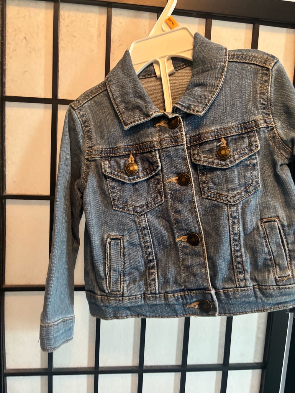 Baby girl Carters brand button up denim jacket
